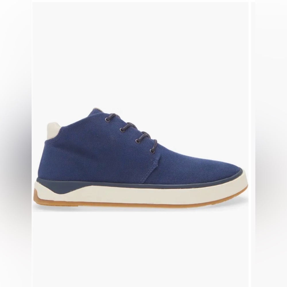 OluKai Papaku Men’s Navy Blue Canvas Chukka Boots Size 10.5 NEW